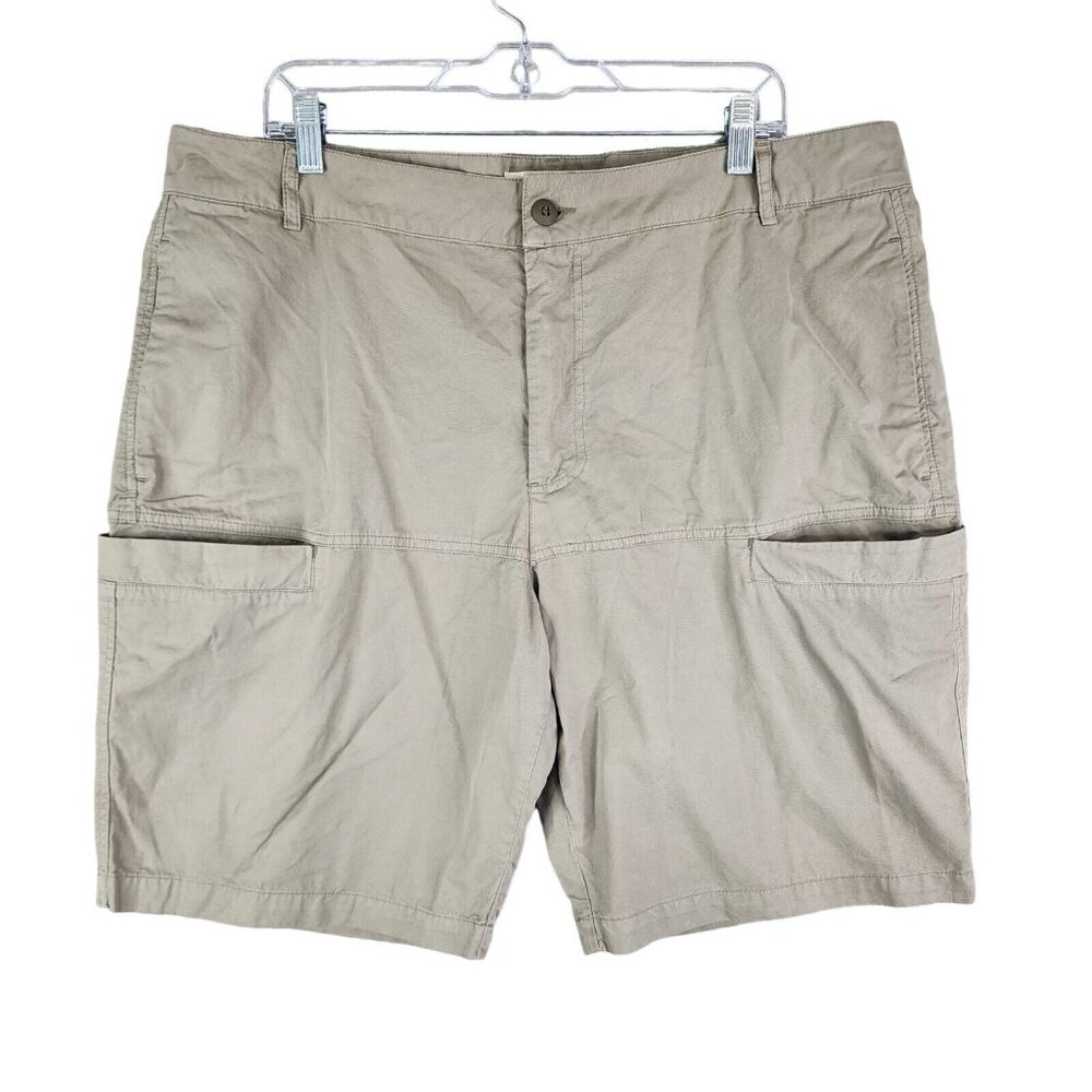 Mens Beige Folk Cargo Shorts 100% Cotton Size 6 (38)